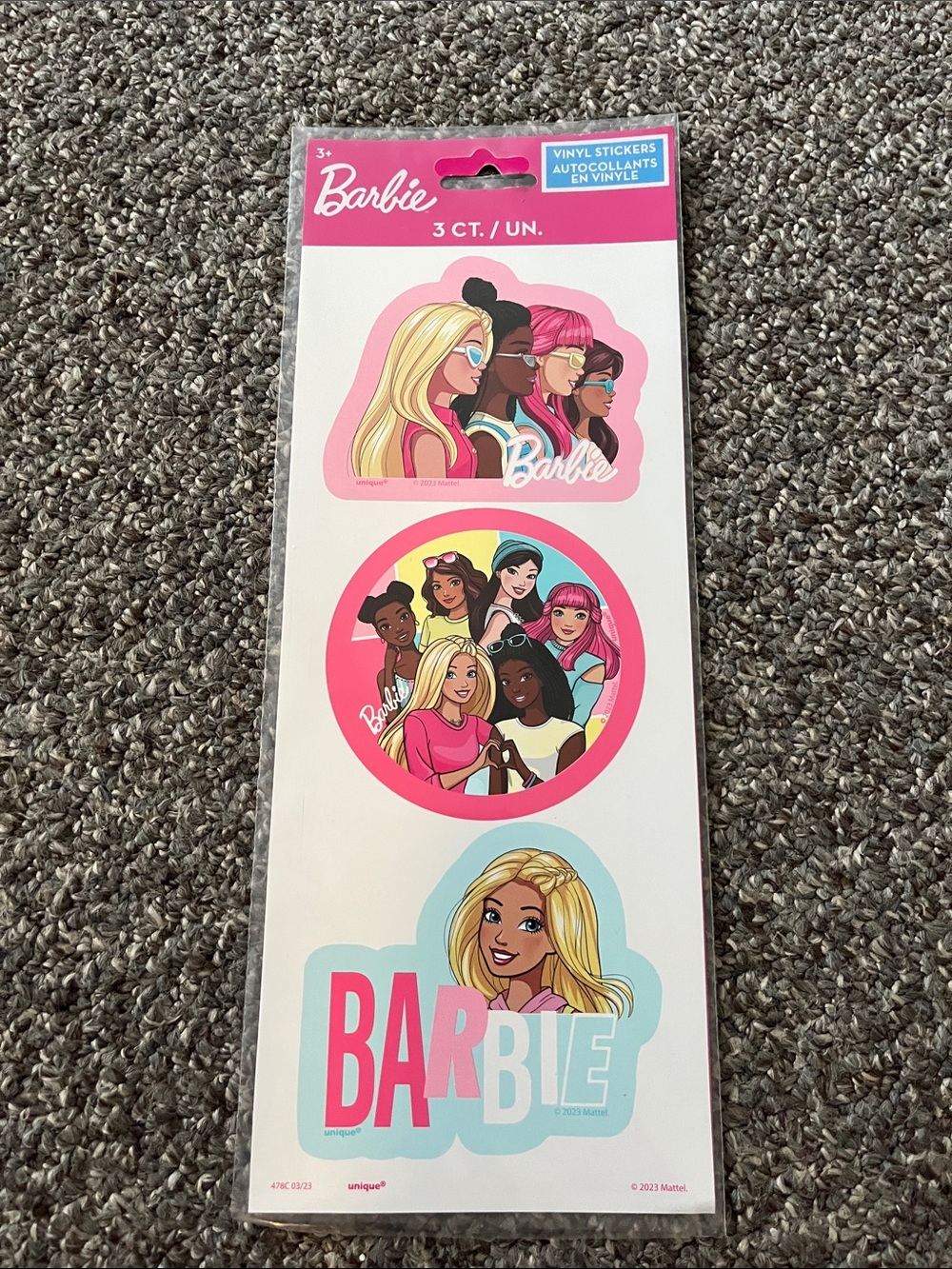 Barbie vinyl stickers